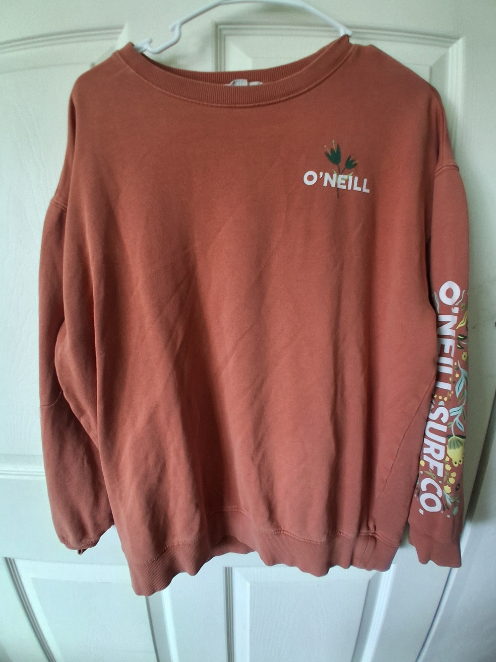 O'Neill Men's Rust Orange Crewneck Sweatshirt